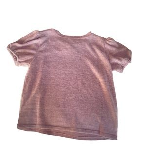 NWT Soft Blush Pink Puff Sleeve Sweater Top M